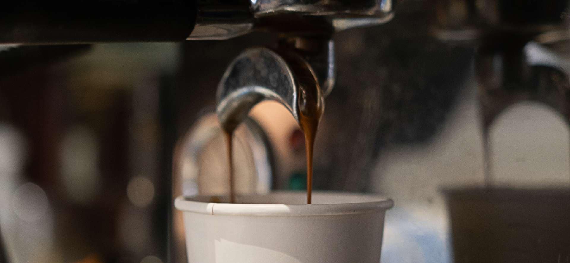 A perfect shot of italian coffee
