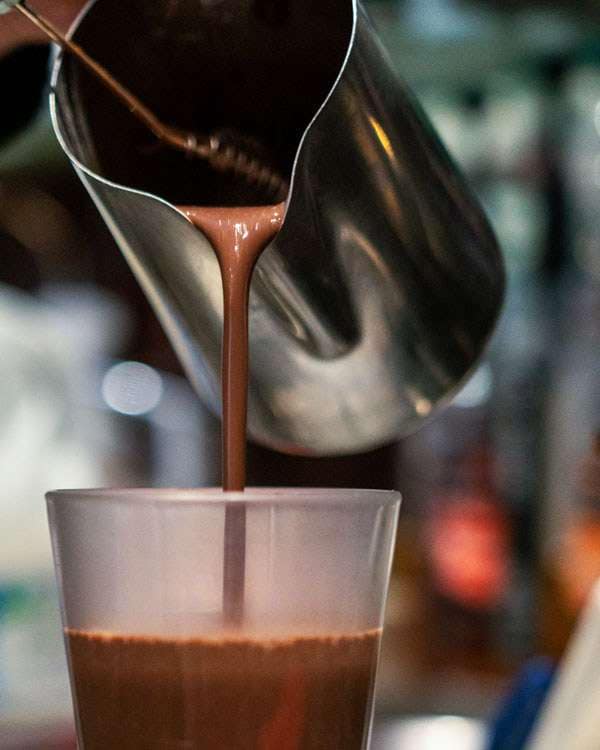 Thick Italian hot chocolate